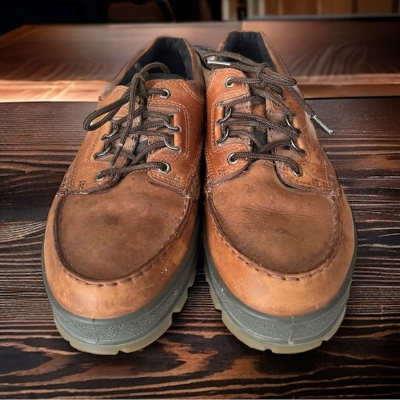 Ecco Track Mens Size US 14 EUR 48 Gore-Tex Leather Shoes High Quality - Picture 4 of 9